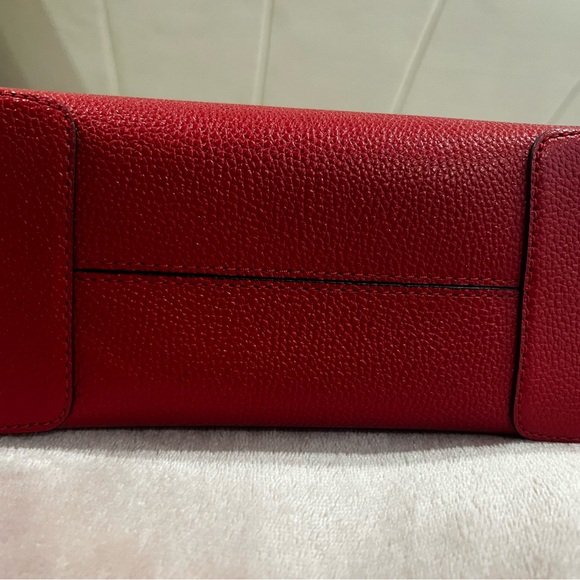 Michael Kors Mercer medium Messenger Bag Red (Flame) purse handbag leather - Picture 10 of 16